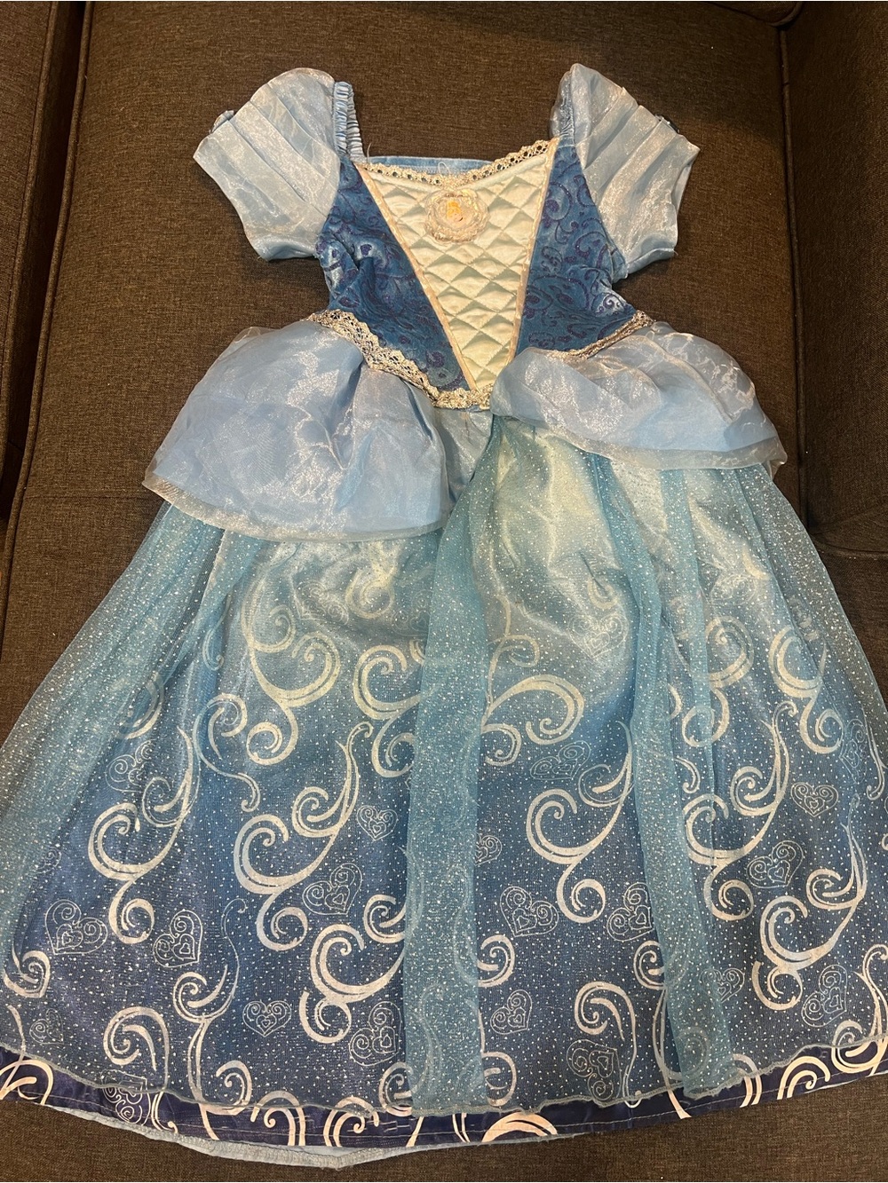 Blue Princess Sparkle Dress-Up Costume for Kids Size 10